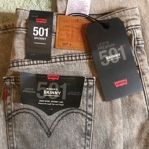 Brand new Levi’s 501 skinny 29X28